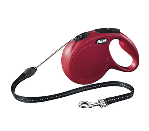 Flexi New Classic M 8m Line rød Max 20kg