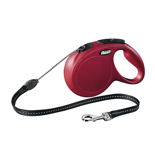Flexi New Classic M 8m Line rød Max 20kg