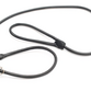 Retrieverline Sort 8 mm. / 180 cm. krom m/stop