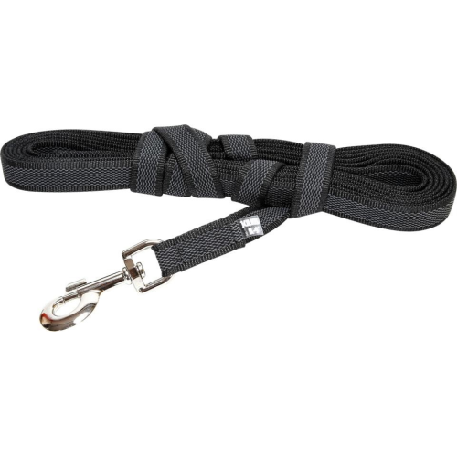 Julius-K9 C&G Super grip line med håndtag, sort/grå 20 mm/5 m
