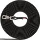Trixie sporline, quick release, rund 15m sort