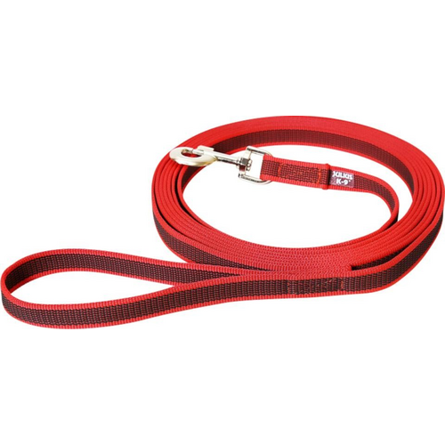 Julius-K9 C&G Super grip line med håndtag, rød 20 mm/5 m
