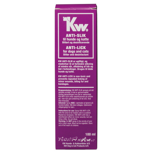 KW ANTI-SLIK TIL HUNDE OG KATTE 100ML