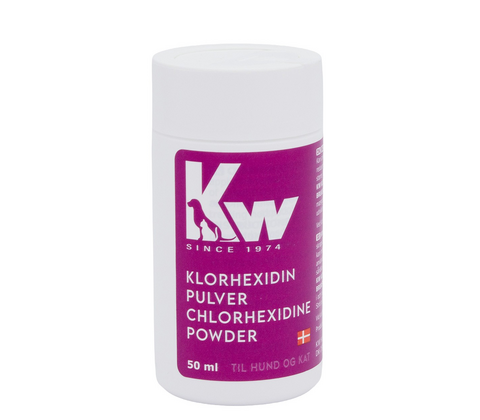KW Klorhexidin pulver 50 g.