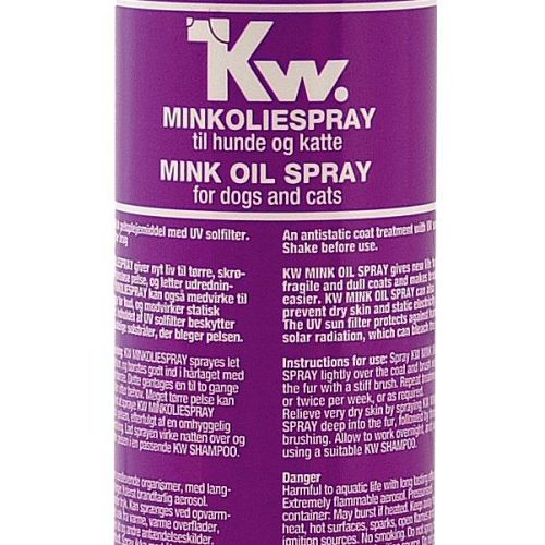 KW Minkolie Spray - til hunde og katte