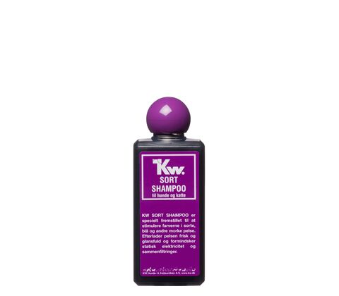 KW Sort Shampoo - til hunde og katte