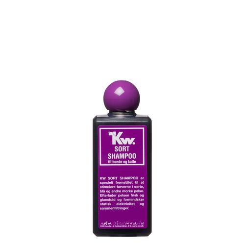 KW Sort Shampoo - til hunde og katte