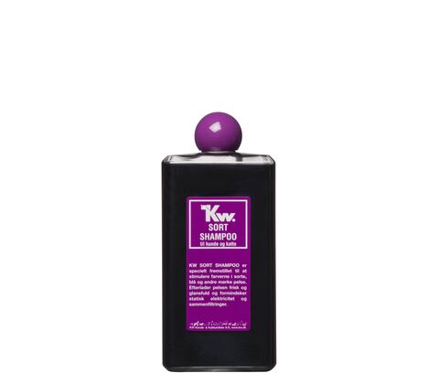KW Sort Shampoo - til hunde og katte