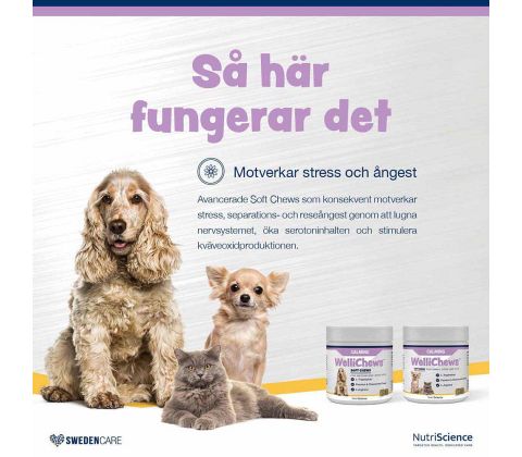 WelliChews® Calming Soft Chews til mellem og store hunde