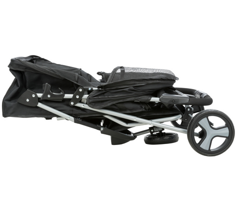 Klapvogn / Buggy til hund - Sort