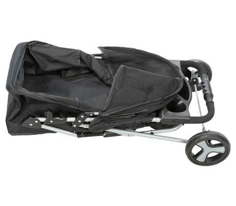 Klapvogn / Buggy til hund - Sort