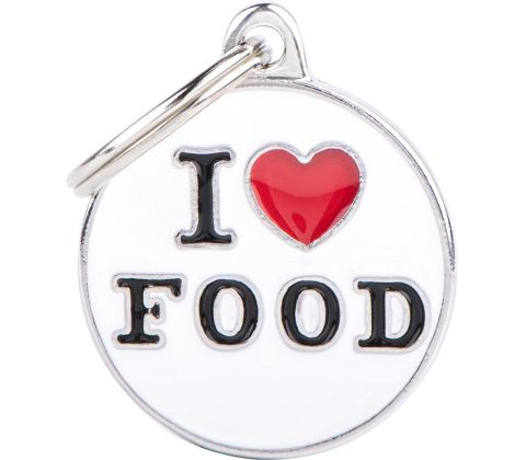 Tegn charm, I love food str. M
