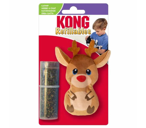 Kong Holiday Cat Refillables Reindeer 