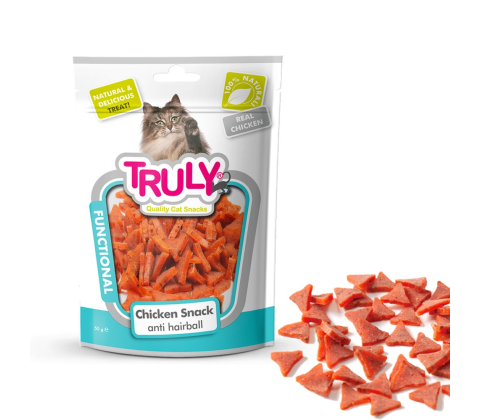 Truly Cat Chicken Snacks Anti hairball 50g