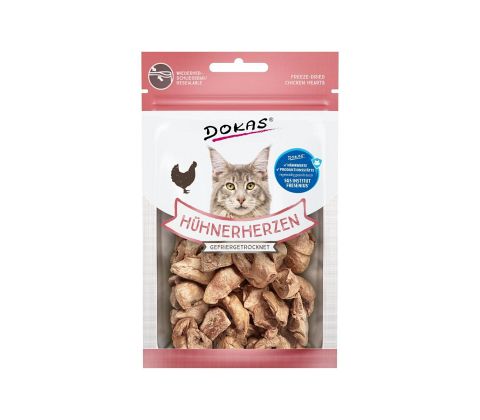 Dokas Frysetørrede kyllingehjerter 15gr