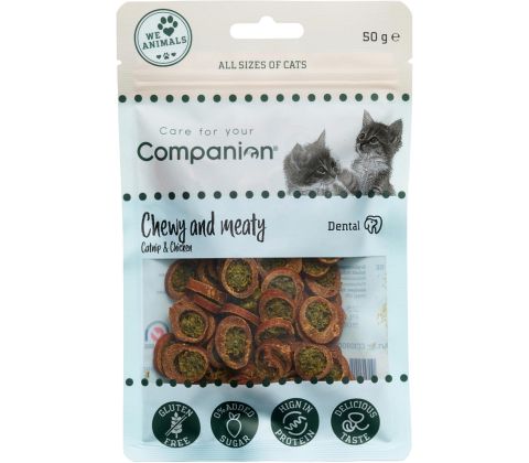 Companion KAT blød tyggesnack med kylling og katteurt