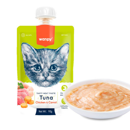 Wanpy Tasty Meat Paste - Tuna with Chicken & Carrot 90g