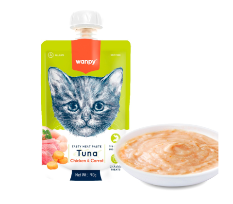 Wanpy Tasty Meat Paste - Tuna with Chicken & Carrot 90g