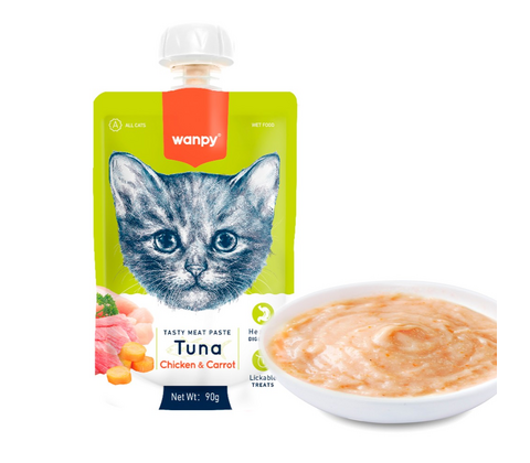 Wanpy Tasty Meat Paste - Tuna with Chicken & Carrot 90g