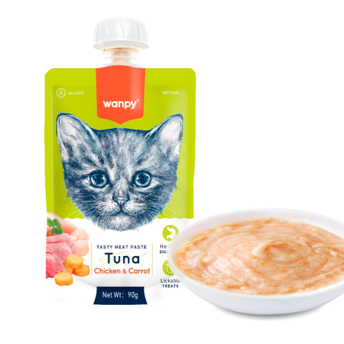 Wanpy Tasty Meat Paste - Tuna with Chicken & Carrot 90g