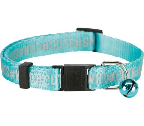 Kattehalsbånd nylon reflektere, ass. farver