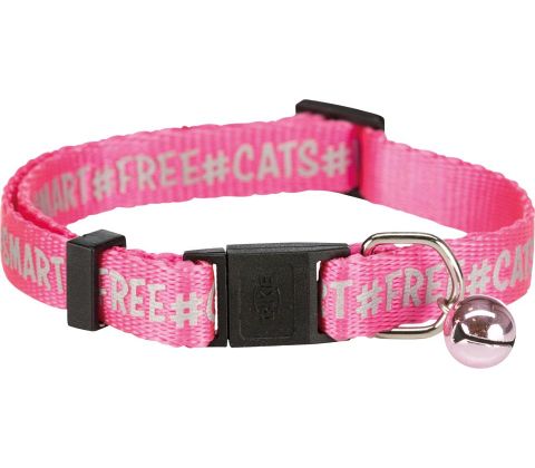 Kattehalsbånd nylon reflektere, ass. farver