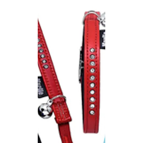 Halsband Art Leather Monte Carlo Rød 11mmx30cm