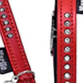 Halsband Art Leather Monte Carlo Rød 11mmx30cm