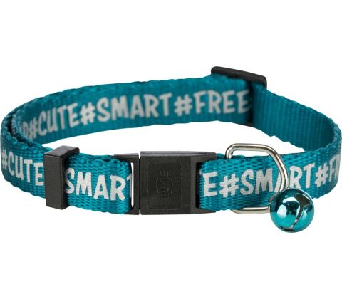 Kattehalsbånd nylon reflektere, ass. farver