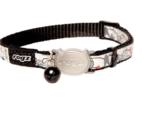 Rogz Reflectocat Halsband S Svart 11mm