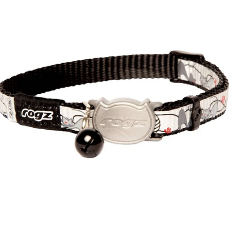 Rogz Reflectocat Halsband S Svart 11mm