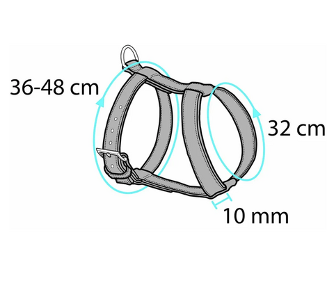 Flamingo cat harness and leash medium sort/rød