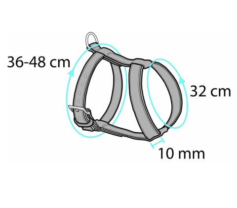 Flamingo cat harness and leash medium sort/rød