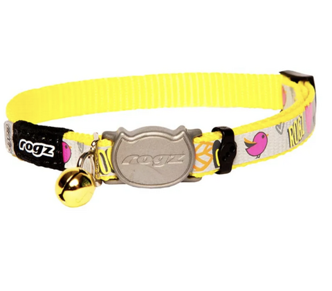 Rogz Reflectocat Halsband S Gul 11mm 20-31cm 
