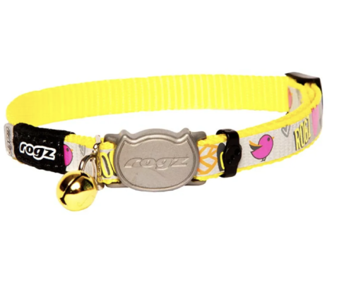 Rogz Reflectocat Halsband S Gul 11mm 20-31cm 