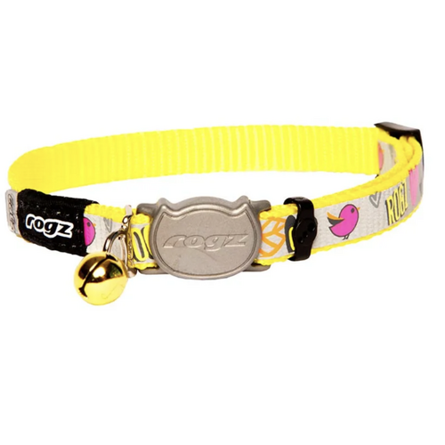 Rogz Reflectocat Halsband S Gul 11mm 20-31cm 