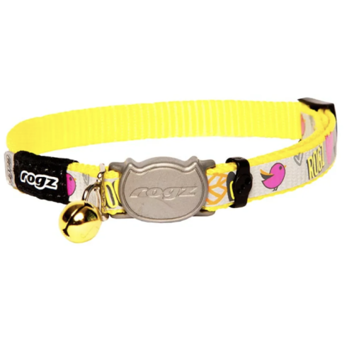 Rogz Reflectocat Halsband S Gul 11mm 20-31cm 
