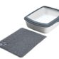 Måtte t/kattetoilet PVC,40x60cm.antracit