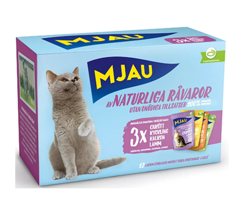 MJAU POUCH MULTIPACK GELE 12x85GR