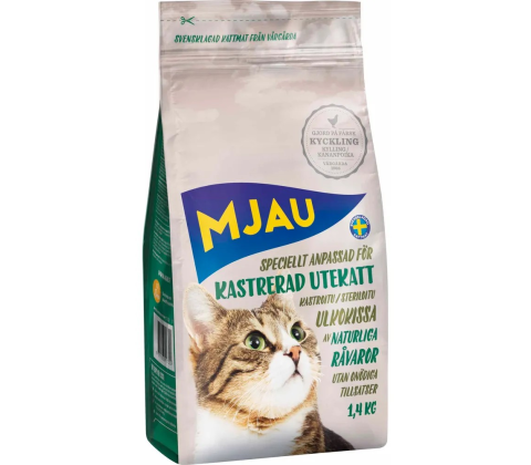 Mjau kastreret udekat 