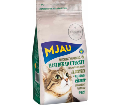 Mjau kastreret udekat 