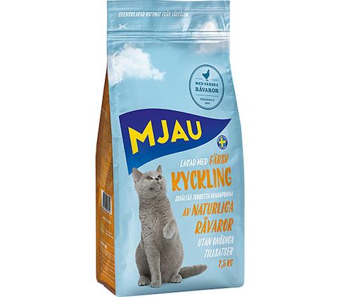 Mjau kattefoder Kylling 