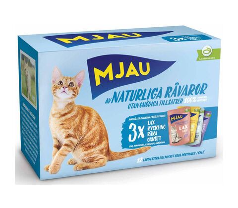 MJAU POUCH MULTIBOX I GELE 12x85GR