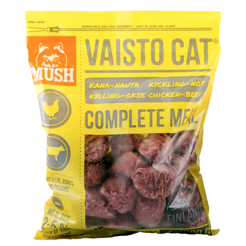 Mush Vaisto CAT med kylling og okse  - Gul 