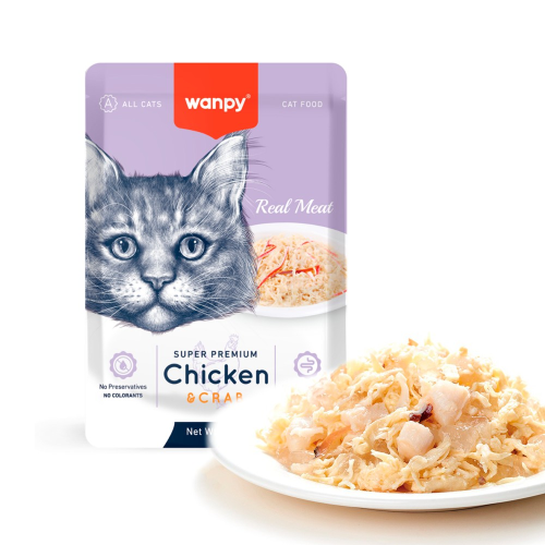 Wanpy Retort Pouch Chicken & Crab 85g