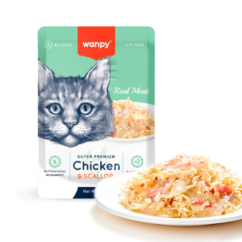 Wanpy Retort Pouch Chicken & Scallop 85g