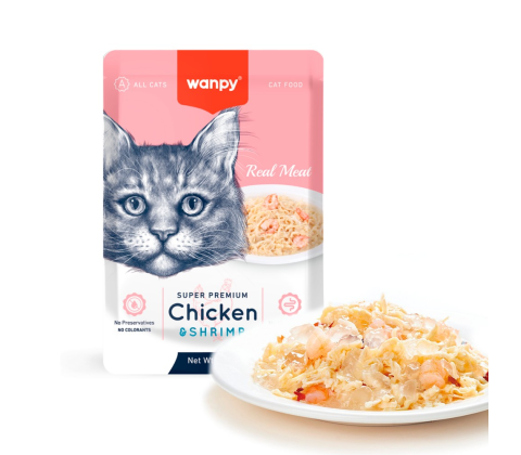 Wanpy Retort Pouch Chicken & Shrimp 85g