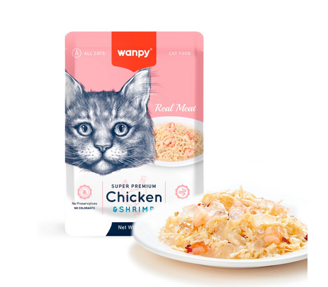 Wanpy Retort Pouch Chicken & Shrimp 85g