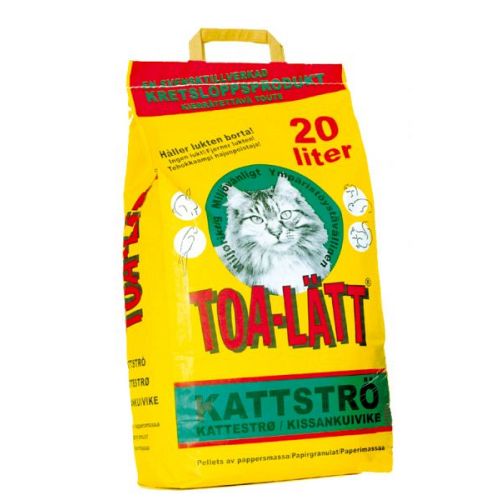 Toa-Lätt strø til katte og smådyr 20 liter