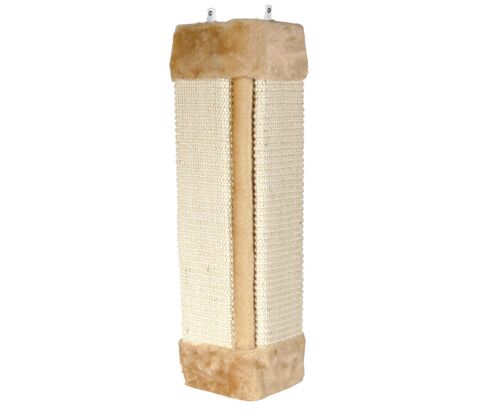 Kradsebræt sisal hjørne 50cm beige